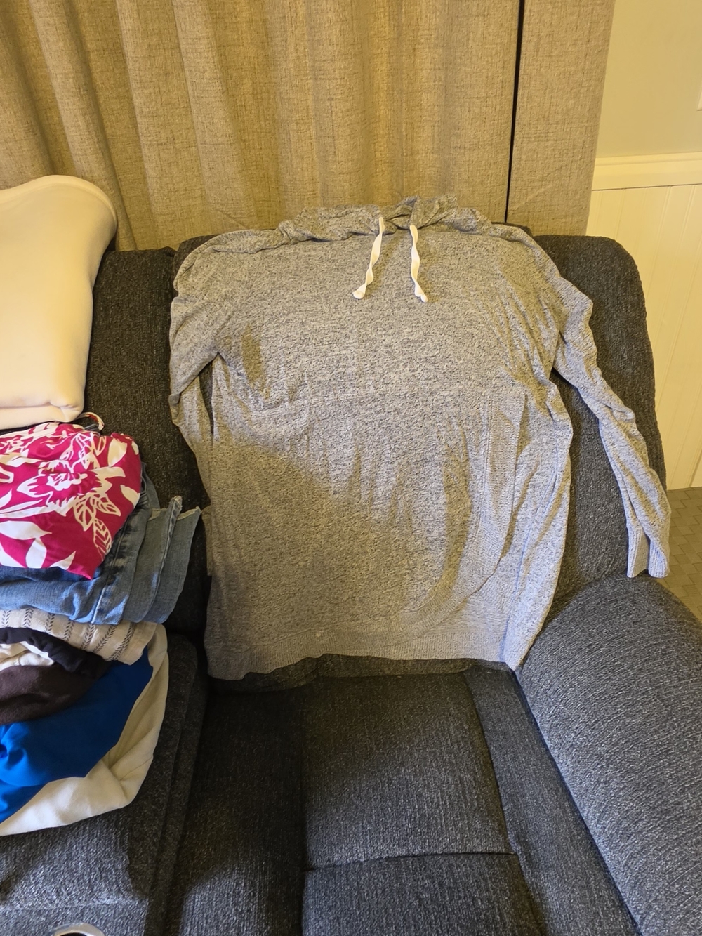 Maurices Heather Gray Lightweight Hoodie